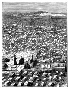 Cmentarz w Mekce, ok. 1890 autorstwa Unbekannt