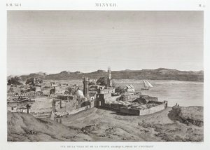 Miasto Al Minya i Nil, Egipt autorstwa Unbekannt