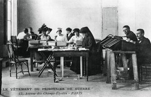 Ubiór jeńca wojennego, Pola Elizejskie, Paryż, I wojna światowa, 1914-1918 autorstwa Unbekannt