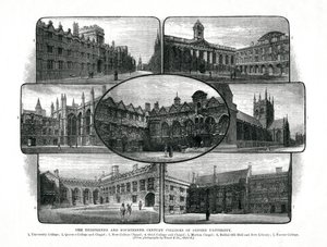 Kolegia Uniwersytetu Oksfordzkiego, 1895 autorstwa Unbekannt