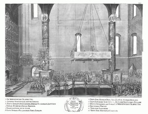 Koronacja Anny Ioannovny 30 kwietnia 1730 r. 1730 r. autorstwa Unbekannt