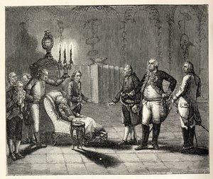 Śmierć Fryderyka II 17 sierpnia 1786 r. autorstwa Unbekannt