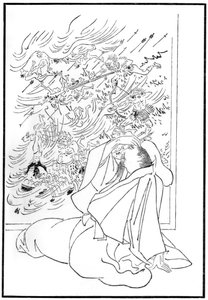 Śmierć Kose no Hirotaka, 1886 r. autorstwa Unbekannt