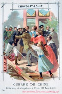 Wyzwolenie personelu dyplomatycznego w Pekinie, Chiny, Rebelia Bokserów, 14 sierpnia 1900 r autorstwa Unbekannt