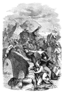 Zamieszki wyborcze w Hawick, Scottish Borders, 1837 c1895 autorstwa Unbekannt