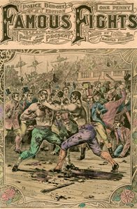 Pierwsza walka Toma Springa z Jackiem Langanem, 1824, koniec XIX lub początek XX wieku autorstwa Unbekannt