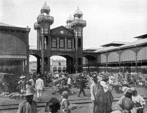 Rynek, Port-au-Prince, Haiti, 1926 autorstwa Unbekannt
