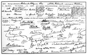 Akt małżeństwa księcia i księżnej Kentu, 1934 autorstwa Unbekannt