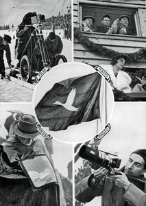 Media w akcji, Zimowe Igrzyska Olimpijskie, Garmisch-Partenkirchen, Niemcy, 1936 autorstwa Unbekannt