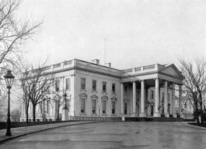 Północny portyk Białego Domu, Waszyngton, USA, 1908 autorstwa Unbekannt