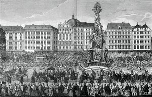 Przysięga wierności Marii Teresie jako arcyksiężnej Austrii, 22 listopada 1740, 1903 autorstwa Unbekannt