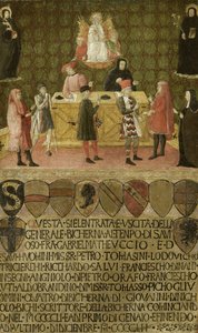 Biuro poborcy podatkowego Biccherna ze Sieny, 1451-1452 autorstwa Unbekannt