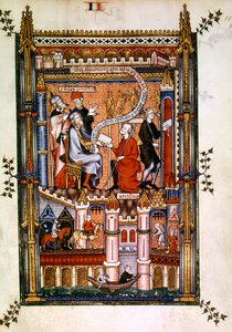 Pogańscy kapłani z Paryża wysyłają swoje przesłanie do Rzymu, 1317 autorstwa Unbekannt