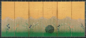 Równina Musashi, ok. 1760 autorstwa Unbekannt
