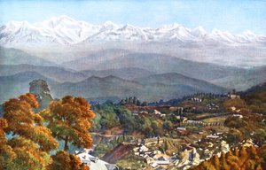 Śniegi z Jalapahar, Darjeeling, Indie, początek XX wieku autorstwa Unbekannt