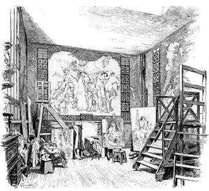 Pracownia Paula-Jacques-Aime Baudry, c1880-1882 autorstwa Unbekannt