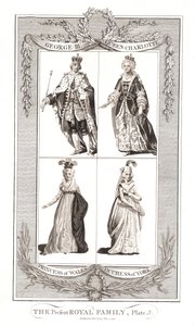 Obecna rodzina królewska, wydana 9 maja 1795 przez Aleksandra Hogg autorstwa Unbekannt