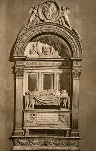 Grób Leonarda Bruni c1369-1444, bazylika Santa Croce, Florencja, 1882 autorstwa Unbekannt