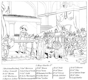 Proces króla Karola I 1600-1649 autorstwa Unbekannt