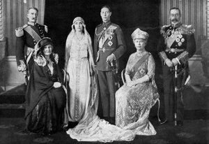 Ślub księcia Yorku i lady Elżbiety Bowes-Lyon, 1923 autorstwa Unbekannt
