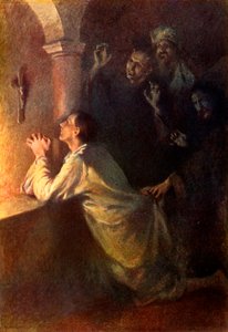 „Młody człowiek usilnie walczył w modlitwie”, 1917. autorstwa Unbekannt