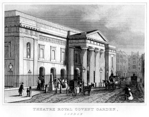 Theatre Royal Covent Garden, Westminster, Londyn, XIX w. autorstwa Unbekannt