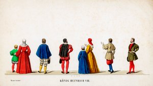 Projekty kostiumów teatralnych do sztuki Szekspira Henryk VIII, XIX w. autorstwa Unbekannt