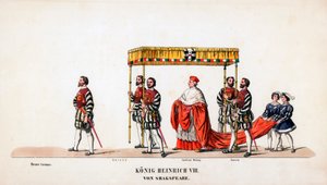 Projekty kostiumów teatralnych do sztuki Szekspira Henryk VIII, XIX w. autorstwa Unbekannt