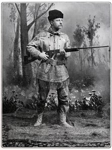 Theodore Roosevelt, amerykański żołnierz i polityk, c1898 autorstwa Unbekannt