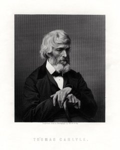 Thomas Carlyle, szkocki eseista, satyryk i historyk, połowa końca XIX wieku autorstwa Unbekannt