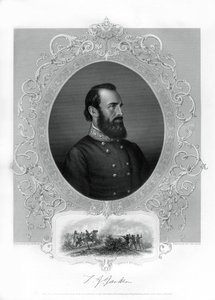 Thomas Jonathan Stonewall Jackson, generał Konfederacji podczas wojny secesyjnej, 1862-1867 autorstwa Unbekannt