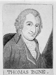 Thomas Paine, urodzony w Anglii amerykański rewolucjonista, pisarz i filozof, ok. 1790 r. autorstwa Unbekannt