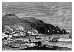 Thorshavn, stolica Wysp Owczych, ok. 1890 autorstwa Unbekannt
