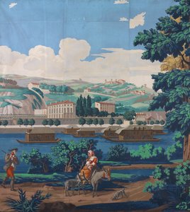 Trzy połączone panele: Poglądy Lyonu, Francja, wydanie pierwsze, 1821 r. autorstwa Unbekannt