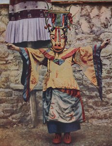 Tybetański lama ubrany do tańca diabła, c1935 autorstwa Unbekannt