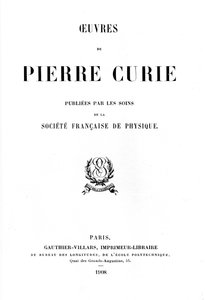 Strona tytułowa Dzieł Pierre