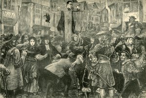 Tytus Oates w pręgierzu, 1685, 1890. autorstwa Unbekannt