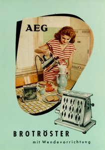Opiekacz. Reklama AEG autorstwa Unbekannt