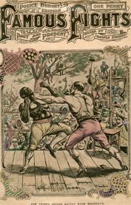 Druga bitwa Toma Cribbsa z Molineaux, 1811, koniec XIX lub początek XX wieku autorstwa Unbekannt