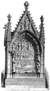 Grób Dagoberta I 603-689, króla Merowingów, Bazylisque Saint-Denis, 1849 autorstwa Unbekannt