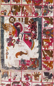 Tonalamatl Aubin, Folio 16, XV w. autorstwa Unbekannt