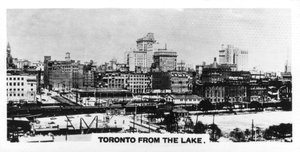 Toronto znad jeziora, Kanada, ok. 1920 r. autorstwa Unbekannt