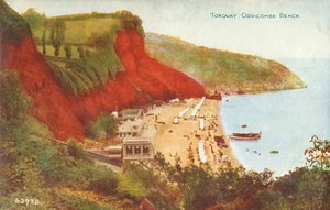Torquay, plaża Oddicombe, koniec XIX i początek XX wieku. autorstwa Unbekannt