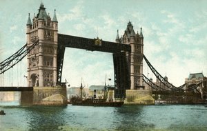 Tower Bridge, Londyn, 1906. autorstwa Unbekannt
