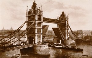 Tower Bridge, Londyn, ok. 1910 autorstwa Unbekannt