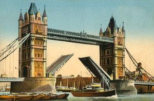 Tower Bridge, Londyn, ok. 1910. autorstwa Unbekannt