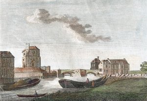 Wieża klasztoru franciszkanów, Oksford, 1788 autorstwa Unbekannt