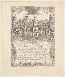 Karta handlowa dla Jamesa Figga, lata 1790. autorstwa Unbekannt