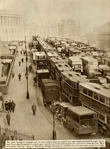 Korek na Blackfriars Bridge, Londyn, 1935. autorstwa Unbekannt