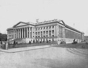 Budynek Skarbu, Waszyngton DC, USA, ok. 1900. autorstwa Unbekannt